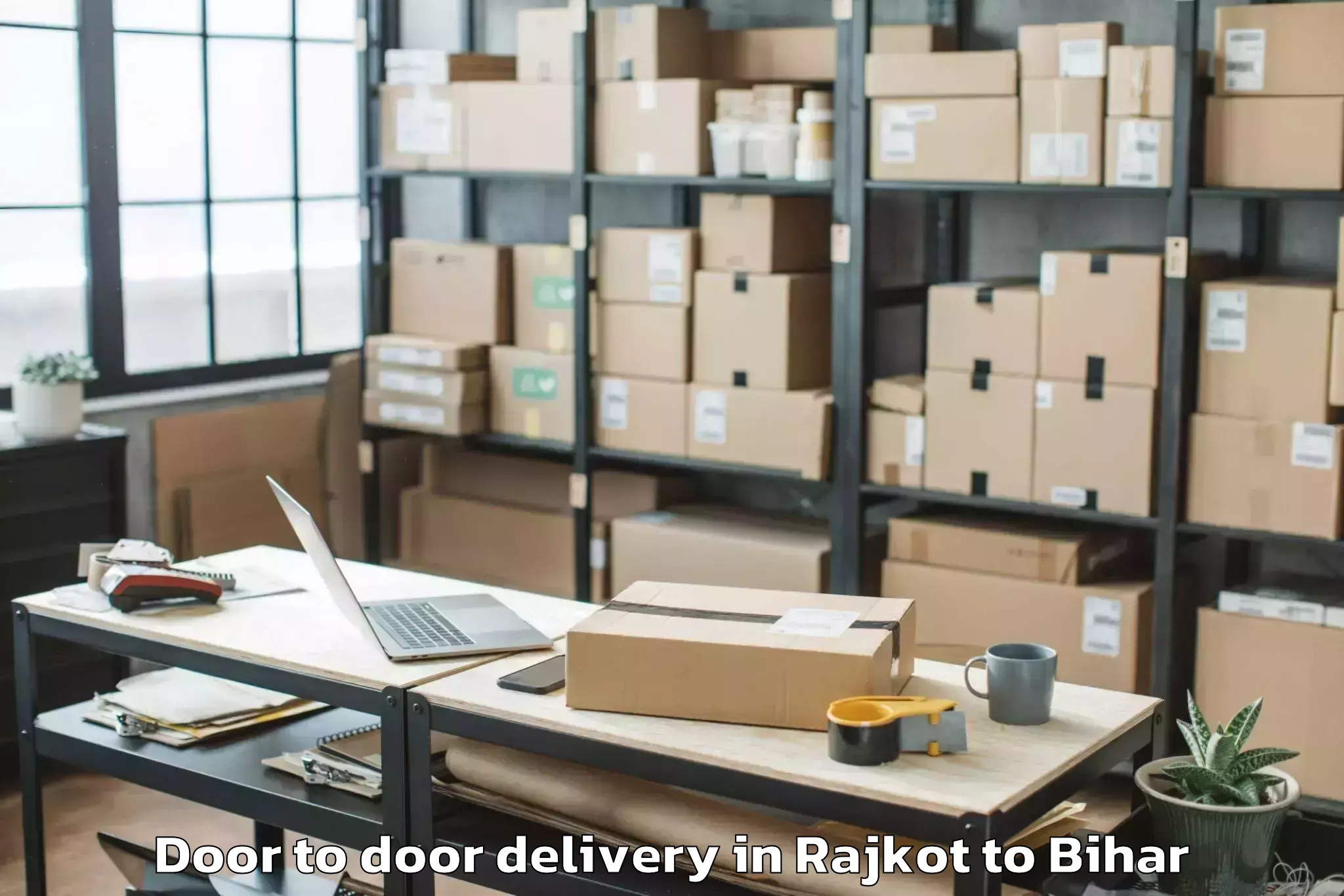 Reliable Rajkot to Laukahi Door To Door Delivery